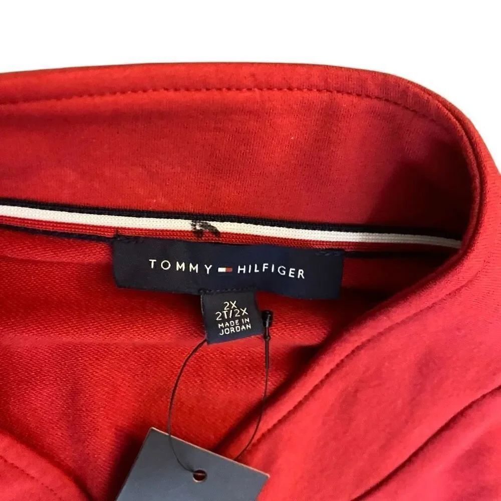 NWT Tommy Hilfiger size 2XL women's red open front blazer jacket - Picture 2 of 6